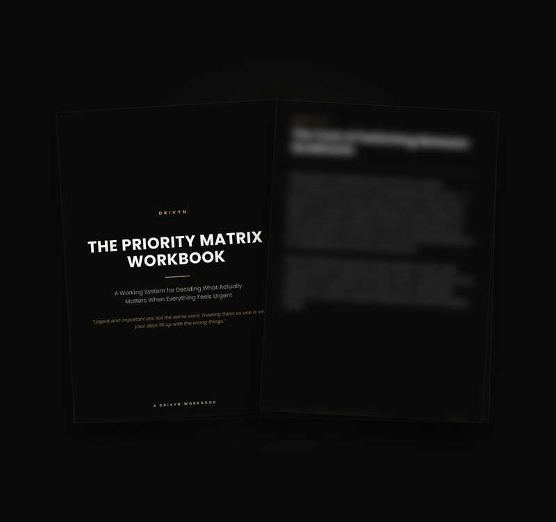 The Priority Matrix Workbook